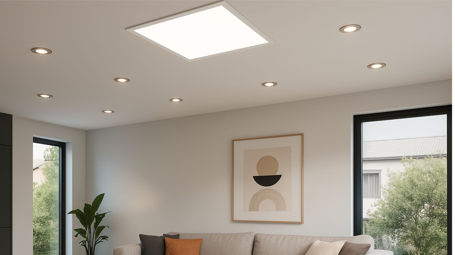 Kit 10 Porta faretto ad incasso quadrato per cartongesso a soffitto Kit 10 Porta faretto ad incasso quadrato per cartongesso a soffitto