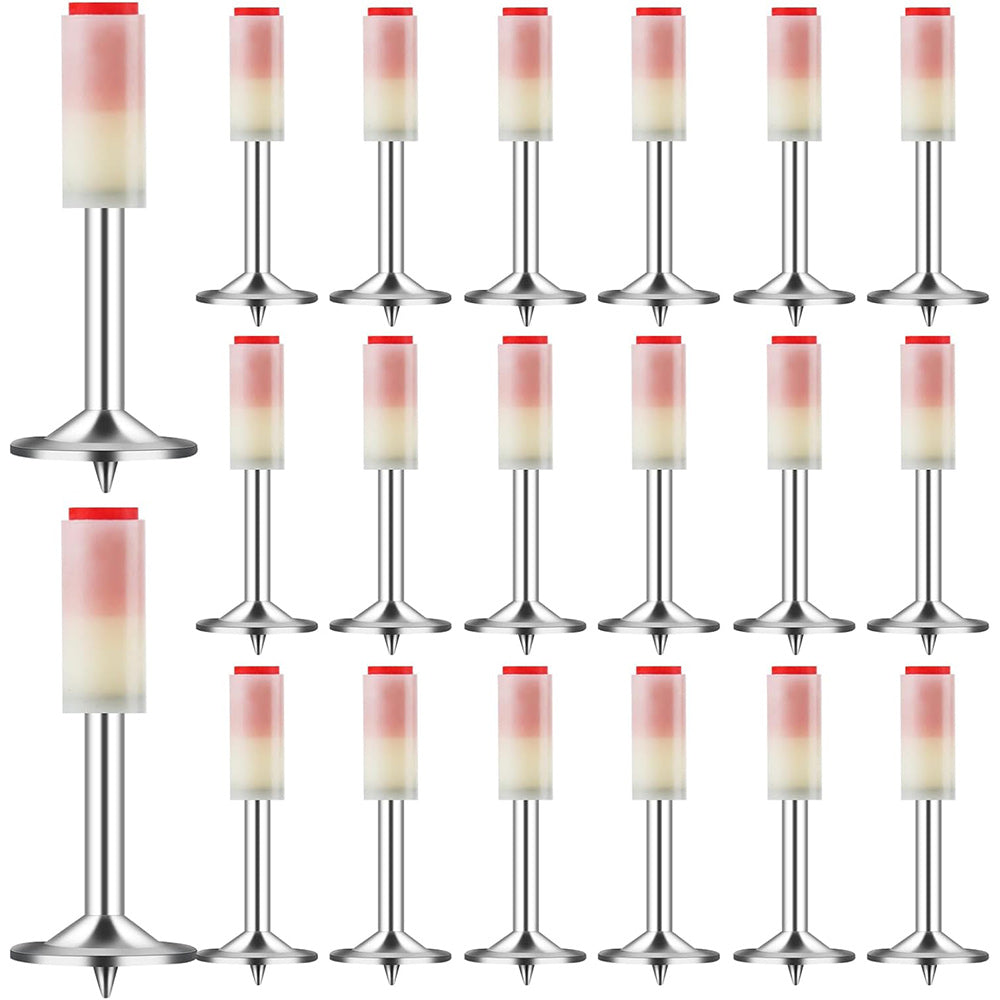 Set 100 chiodi tondi in acciaio 27 mm per pistola sparachiodi manuale accessori per il fai da te