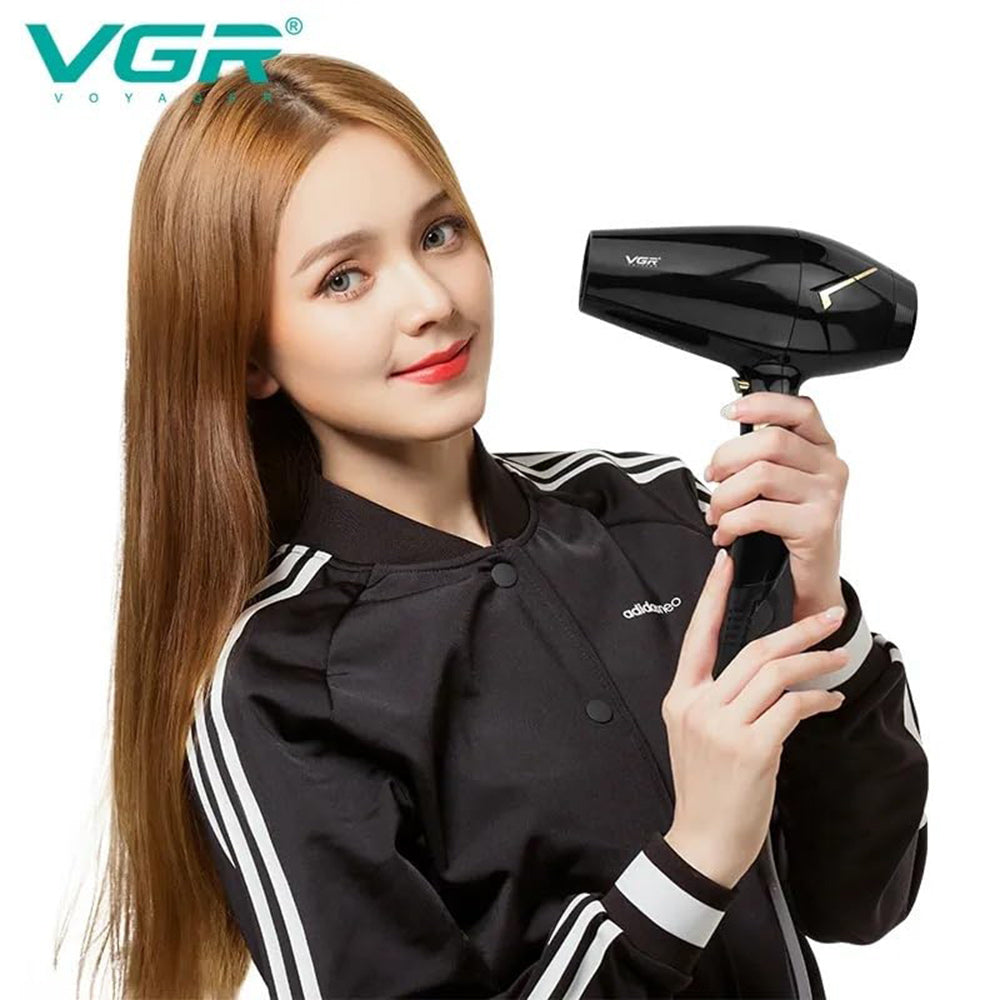 Asciugacapelli professionale VRG 1800/2200 watt 2 velocità 3 temperature di colore HAIR DRYER 423
