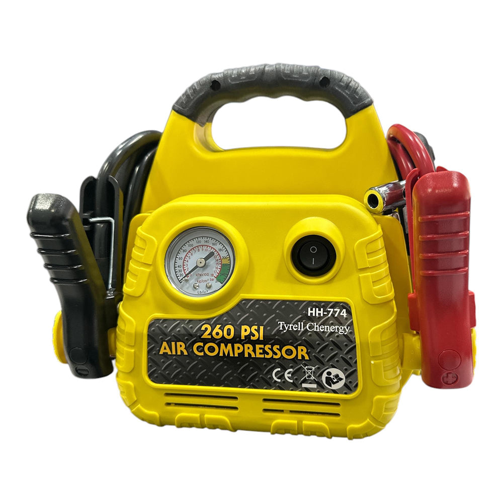 Avviatore emergenza portatile con compressore jump start 700A gonfiatore 260psi ricaricabile booster con porta Usb
