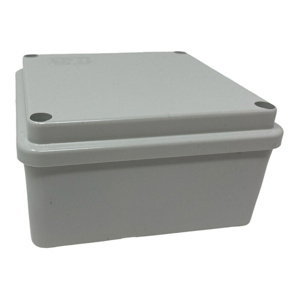 Scatola di derivazione quadrata box con coperchio con viti con pareti lisci tenuta stagna IP56 100xx100x50 mm