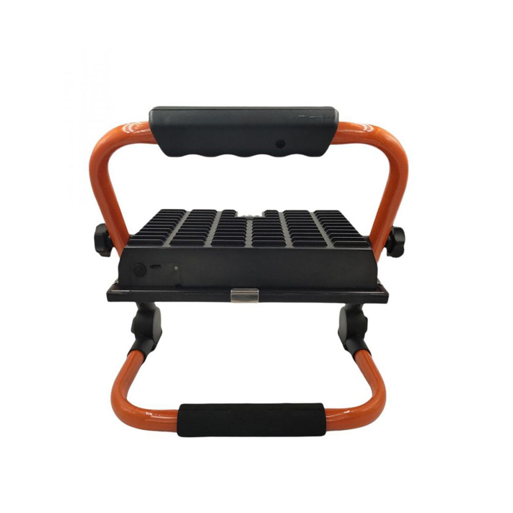 Faro a led 100 watt ricaricabile a batteria faretto per edilizia cantiere portatile dimmerabile 3 modalità di luce IP66