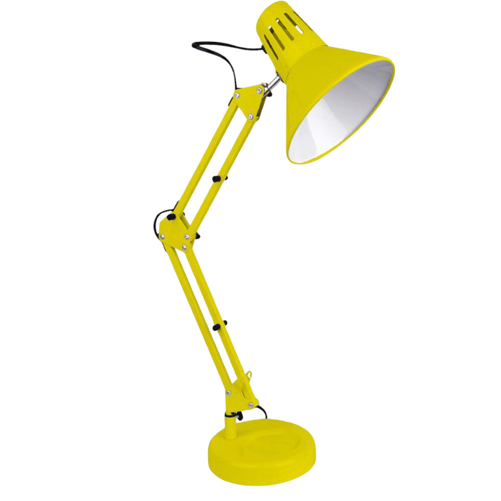 Lampada da scrivania con braccio snodabile luce da tavolo in metallo orientabile con morsetto incluso attacco per lampadine E27
