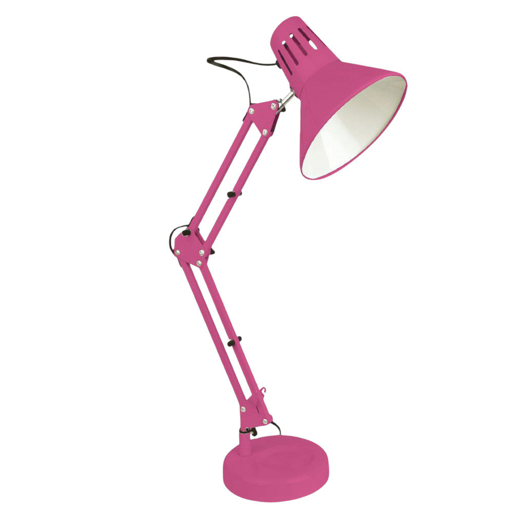 Lampada da scrivania con braccio snodabile luce da tavolo in metallo orientabile con morsetto incluso attacco per lampadine E27