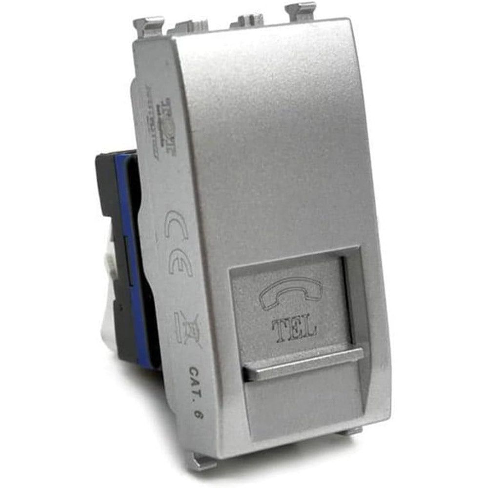 Presa telefonica rj11 compatibile con living light international air modulo connettore per cavo telefono