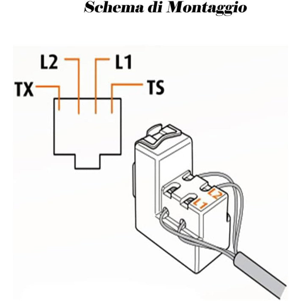 Presa telefonica rj11 compatibile con living light international air modulo connettore per cavo telefono