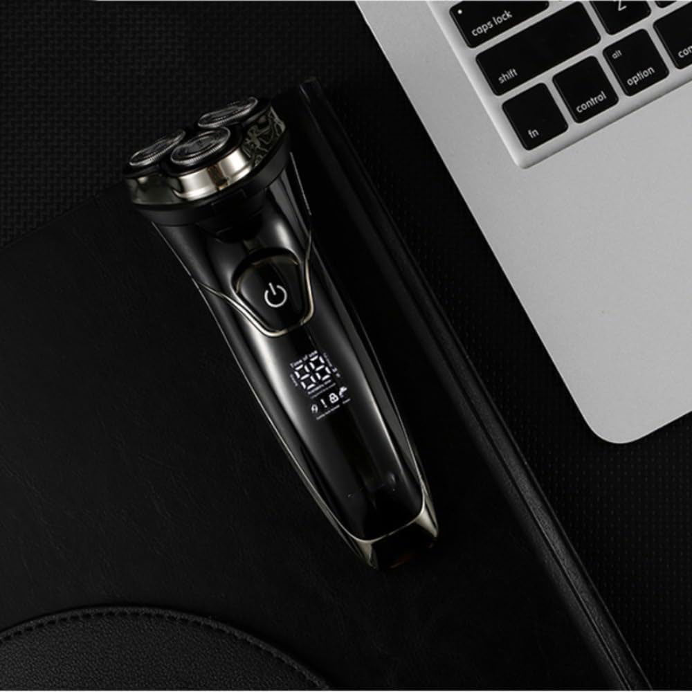 Rasoio VGR MEN’S SHAVER ricaricabile tre testina barba basette con display impermeabile IPX6 318