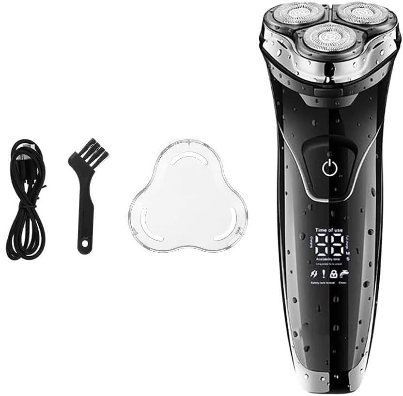 Rasoio VGR MEN’S SHAVER ricaricabile tre testina barba basette con display impermeabile IPX6 318