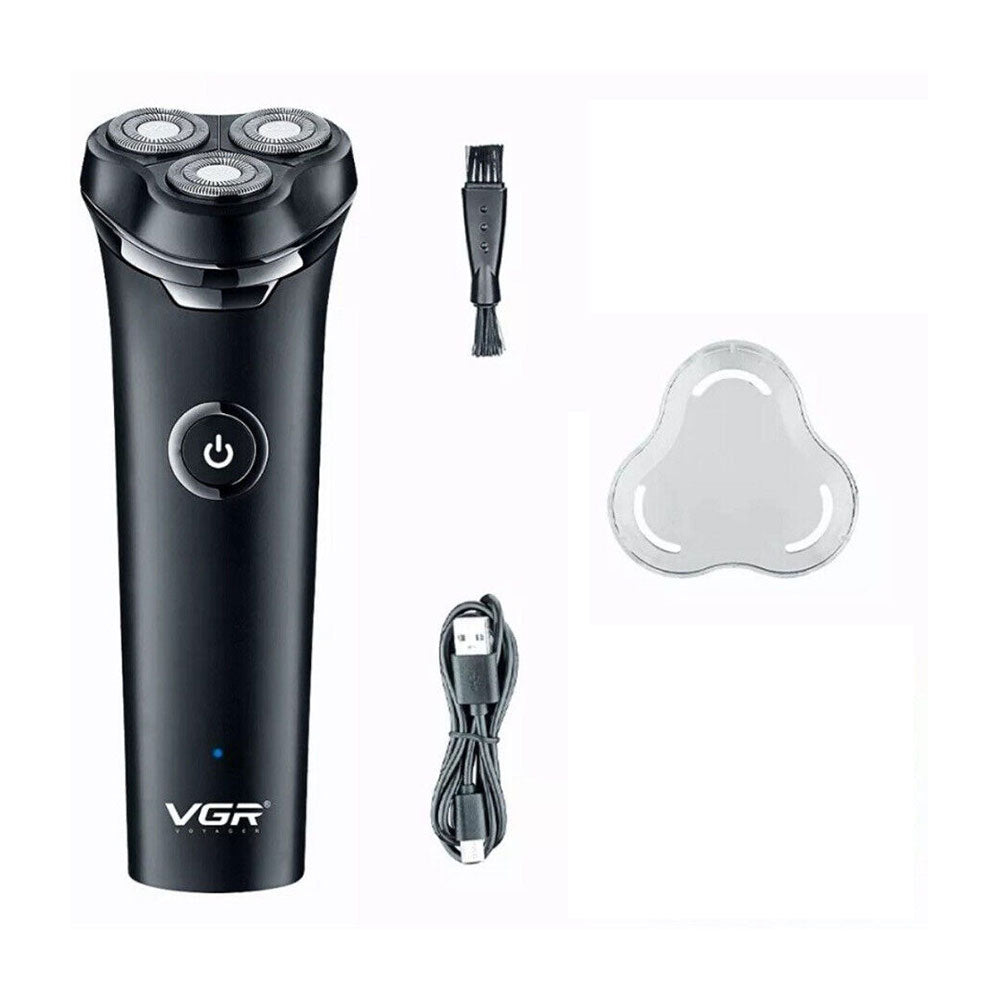 Rasoio VGR MEN’S SHAVER ricaricabile tre testina barba basette impermeabile IPX6 319