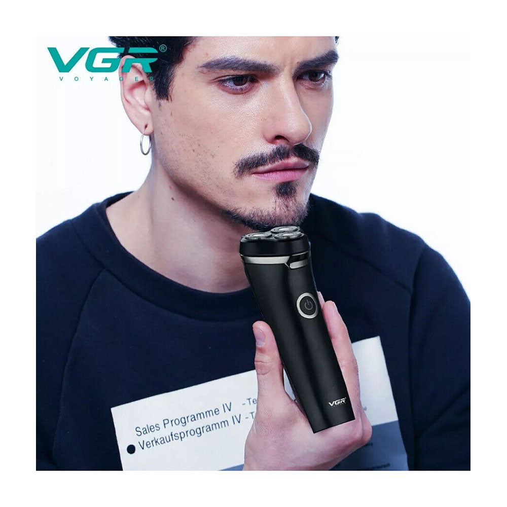 Rasoio VGR MEN’S SHAVER ricaricabile tre testina barba basette impermeabile IPX6 319