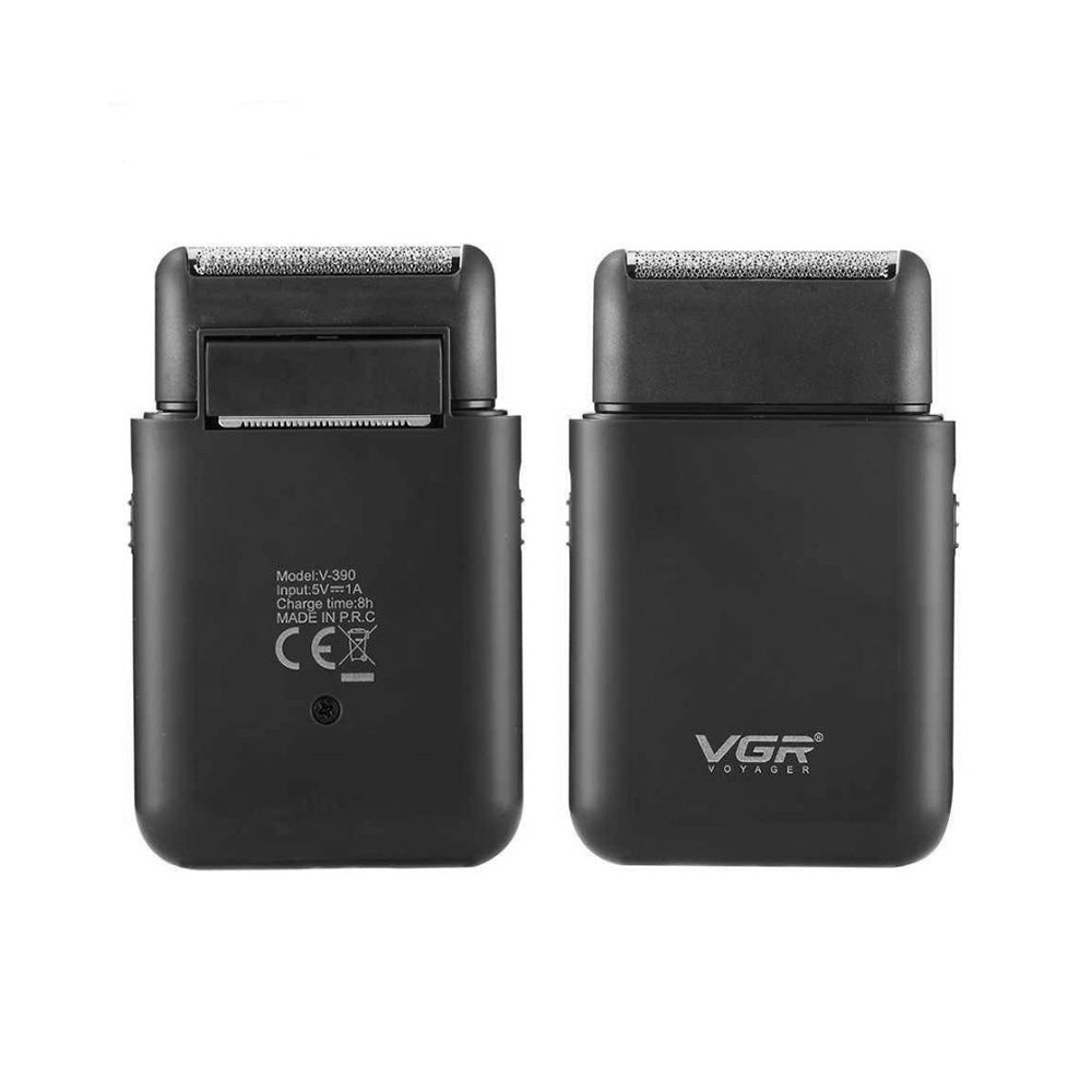 Rasoio ricaricabile tascabile VGR MEN’S SHAVER mini rasoio portatile per barba con testina e lama di precisione 390
