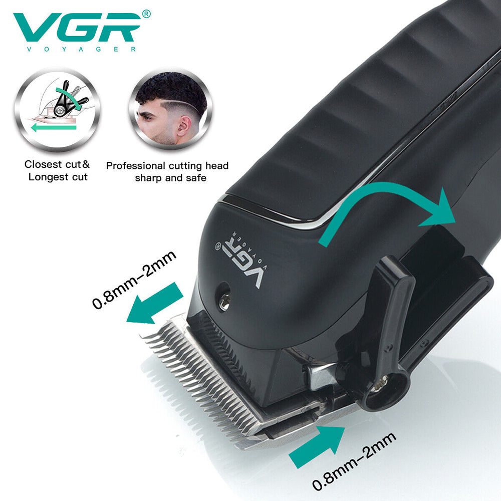 Rasoio tagliacapelli VGR HAIR CLIPPER 4 pettinini per barba capelli taglia capelli ricaricabile con leva conica