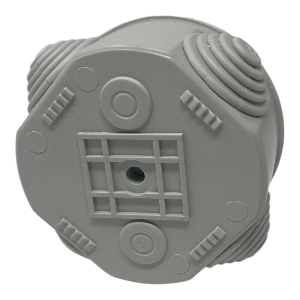 Scatola di derivazione tonda box con coperchio a pressione 4 passacavi tenuta stagna IP44 Ø 65x35 mm