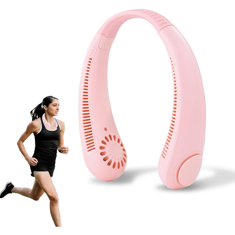 Ventilatore da collo portatile regolabile a 3 velocità ventola ricaricabile usb vari colori