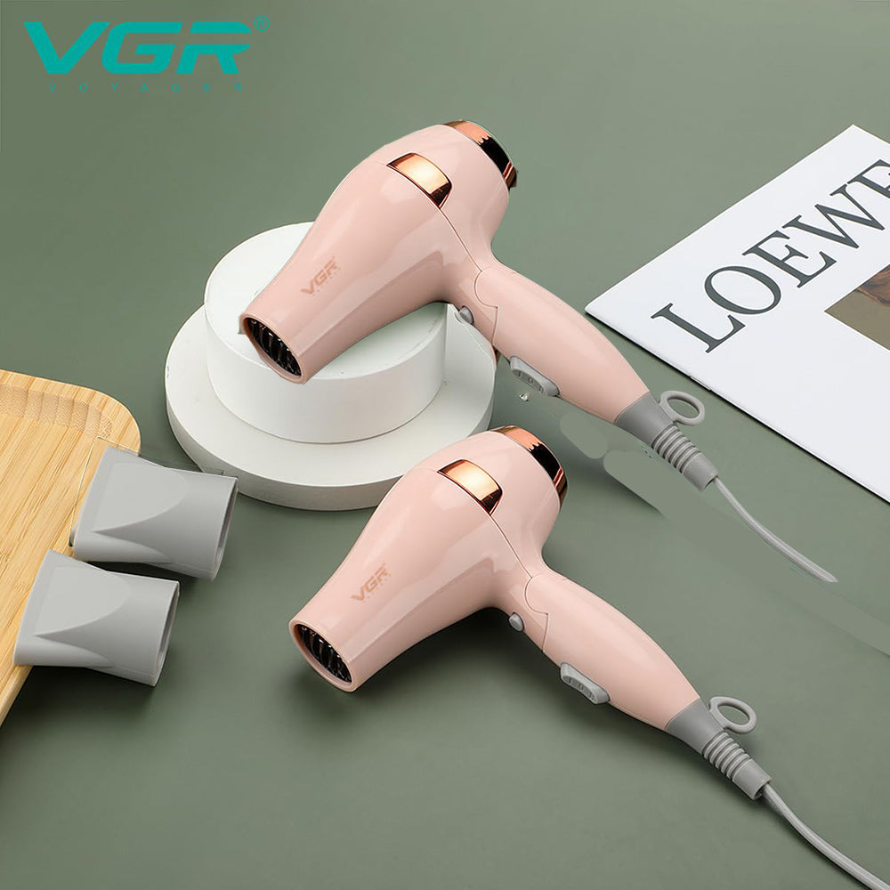 Asciugacapelli VGR HAIR DRYER da viaggio 1000 watt phon pieghevole 2 velocità con gancio