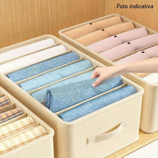 Scatola box pieghevole 9 scomparti contenitore per armadi 36x20x25 cm