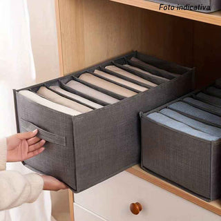 Scatola box pieghevole 9 scomparti contenitore per armadi 36x20x25 cm