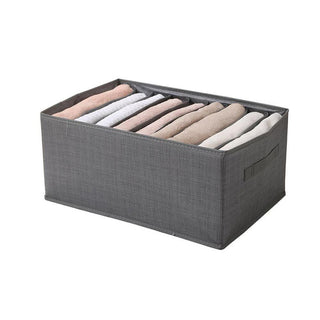 Scatola box pieghevole 9 scomparti contenitore per armadi 36x20x25 cm