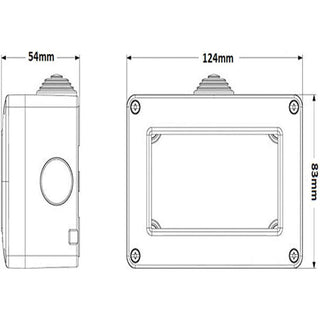 Custodia idrobox 4 posti compatibile con matix IP40