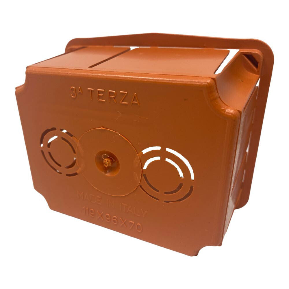 Scatola di derivazione cassetta da incasso con coperchio e viti scatola per apparecchiature elettriche IP40 119x96x70 mm