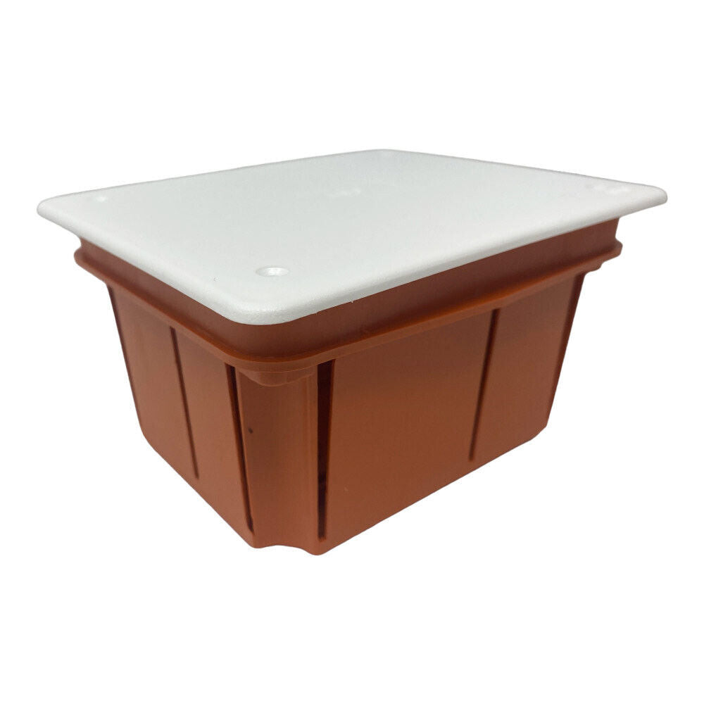 Scatola di derivazione cassetta da incasso con coperchio e viti scatola per apparecchiature elettriche IP40 119x96x70 mm