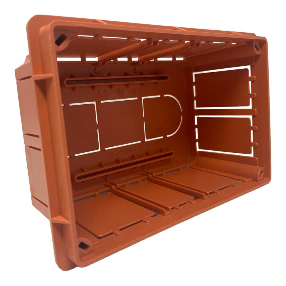 Scatola di derivazione cassetta da incasso con coperchio e viti scatola per apparecchiature elettriche IP40 196x152x70 mm