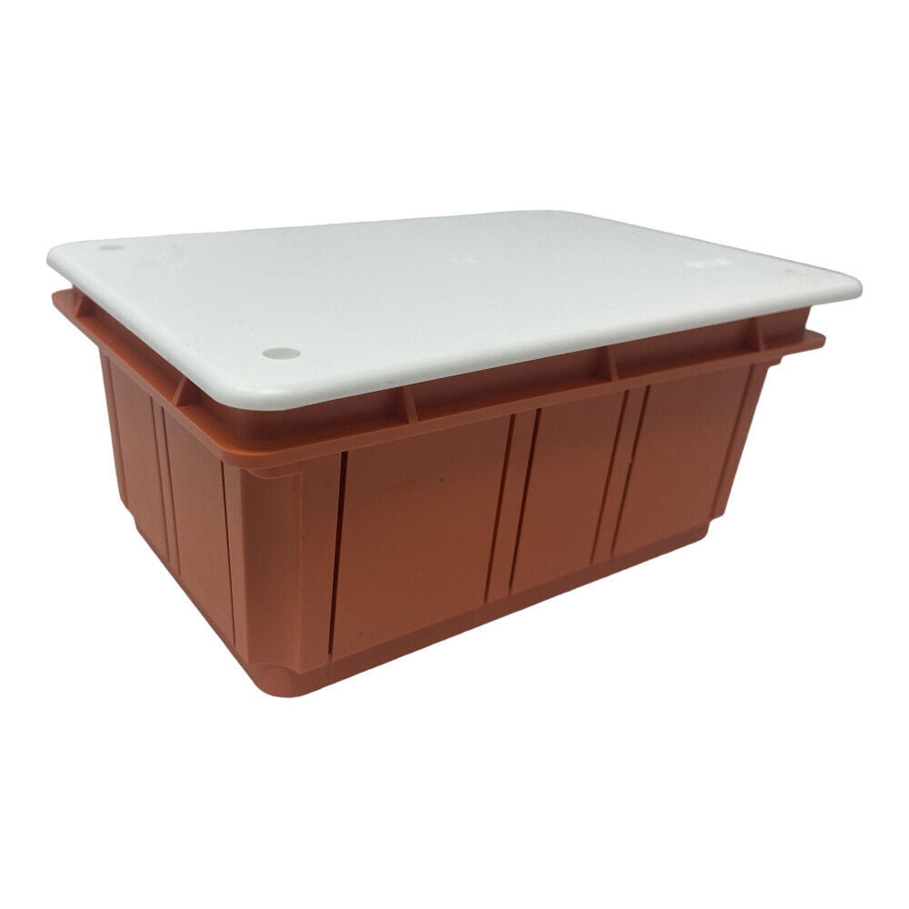 Scatola di derivazione cassetta da incasso con coperchio e viti scatola per apparecchiature elettriche IP40 196x152x70 mm