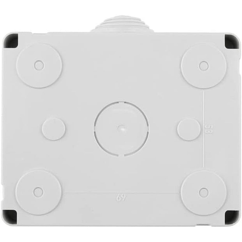 Cassetta con coperchio idrobox per esterno a 3 posti compatibile con matix custodia per interruttori ip55