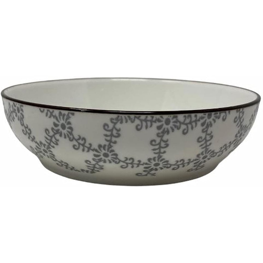 Set 4 ciotole colorate con decorazioni floreale in ceramica per aperitivi snack ciotoline per salse finger food
