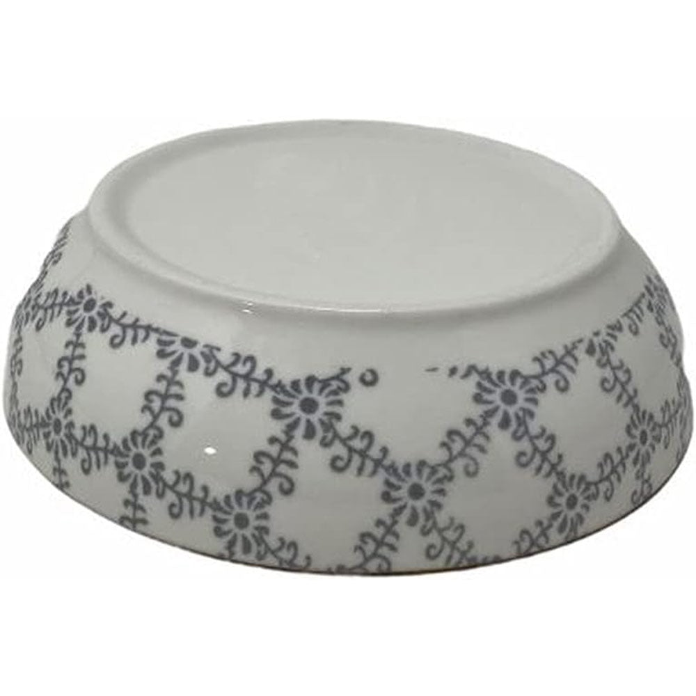 Set 4 ciotole colorate con decorazioni floreale in ceramica per aperitivi snack ciotoline per salse finger food