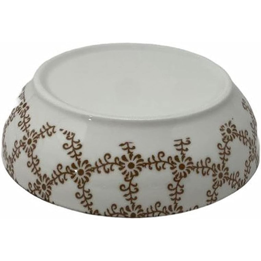 Set 4 ciotole colorate con decorazioni floreale in ceramica per aperitivi snack ciotoline per salse finger food