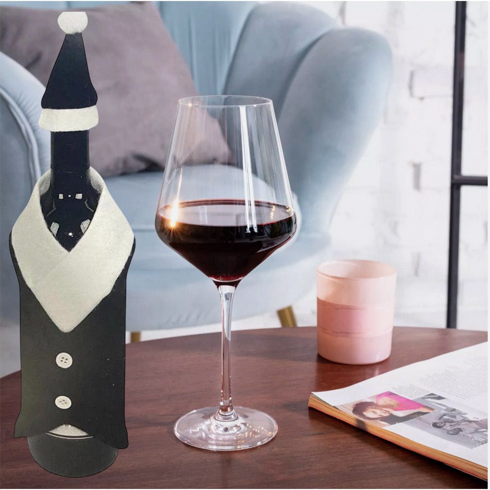 2 copribottiglia per Bottiglie di Vino Spumante Champagne Abito Uomo Classico Matrimonio