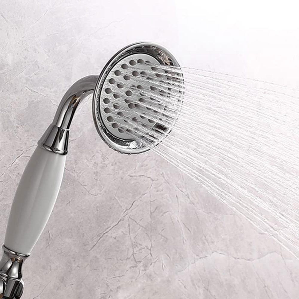 Soffione stile retrò con tubo flessibile da 1,8 metri doccetta a telefono con filtro doccia per bagno con supporto staffa a muro