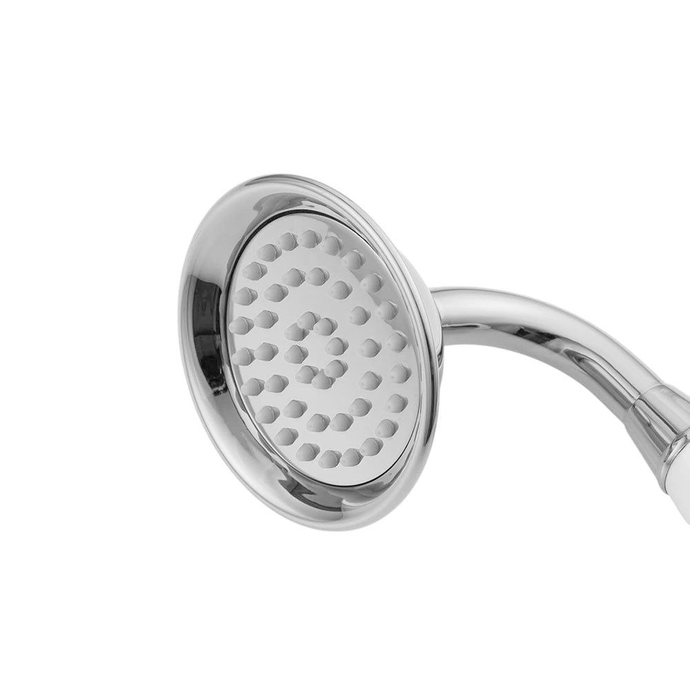 Soffione stile retrò con tubo flessibile da 1,8 metri doccetta a telefono con filtro doccia per bagno con supporto staffa a muro