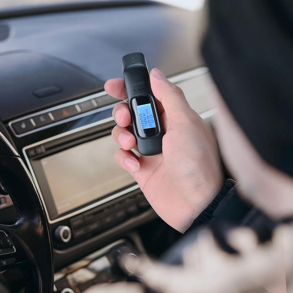 Etilometro ricaricabile USB con display digitale lcd misuratore Alccol test portatile sensore alta precisione