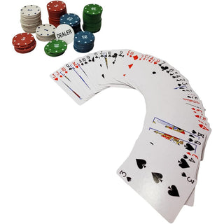Set da poker 100 fiches valore in euro 2 mazzi di carte gettone Dealer