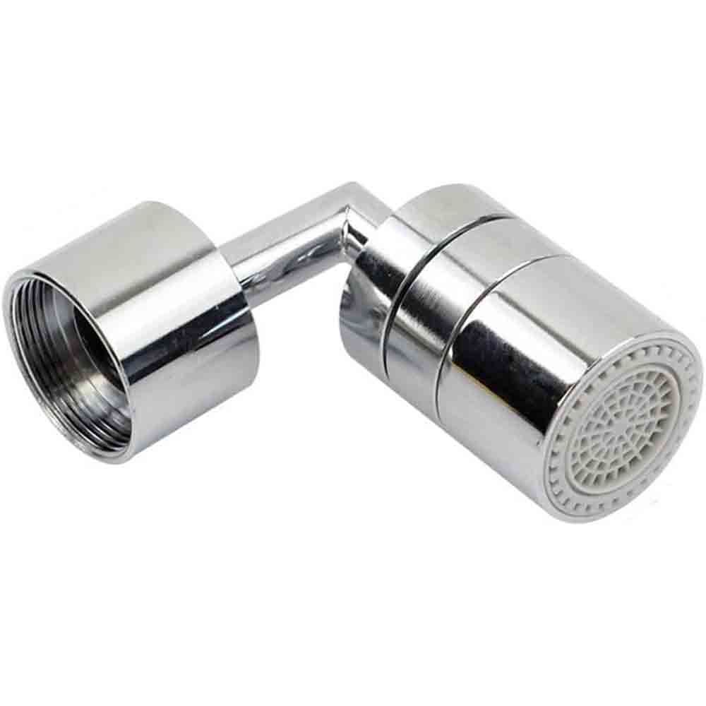 Filtro Universale Anti Schizzo per Rubinetto Bagno in Ottone Cromato Lucido orientabile maschio femmina
