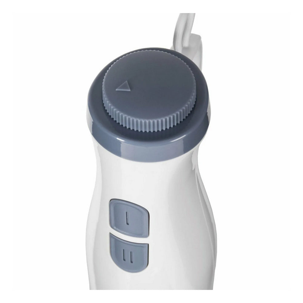 Frullatore elettrico da immersione 400 watt 2 livelli di velocità lame in acciaio inox mixer