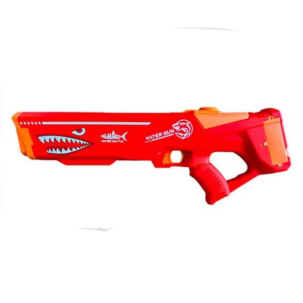 Fucile ad acqua ricaricabile a batteria squalo da 600 ml pistola gioco per bimbo bimba getto 8 10 metri