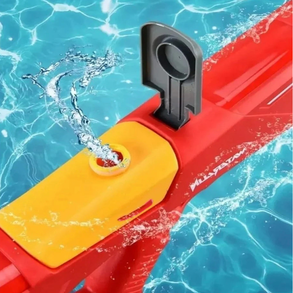 Fucile ad acqua ricaricabile a batteria squalo da 600 ml pistola gioco per bimbo bimba getto 8 10 metri
