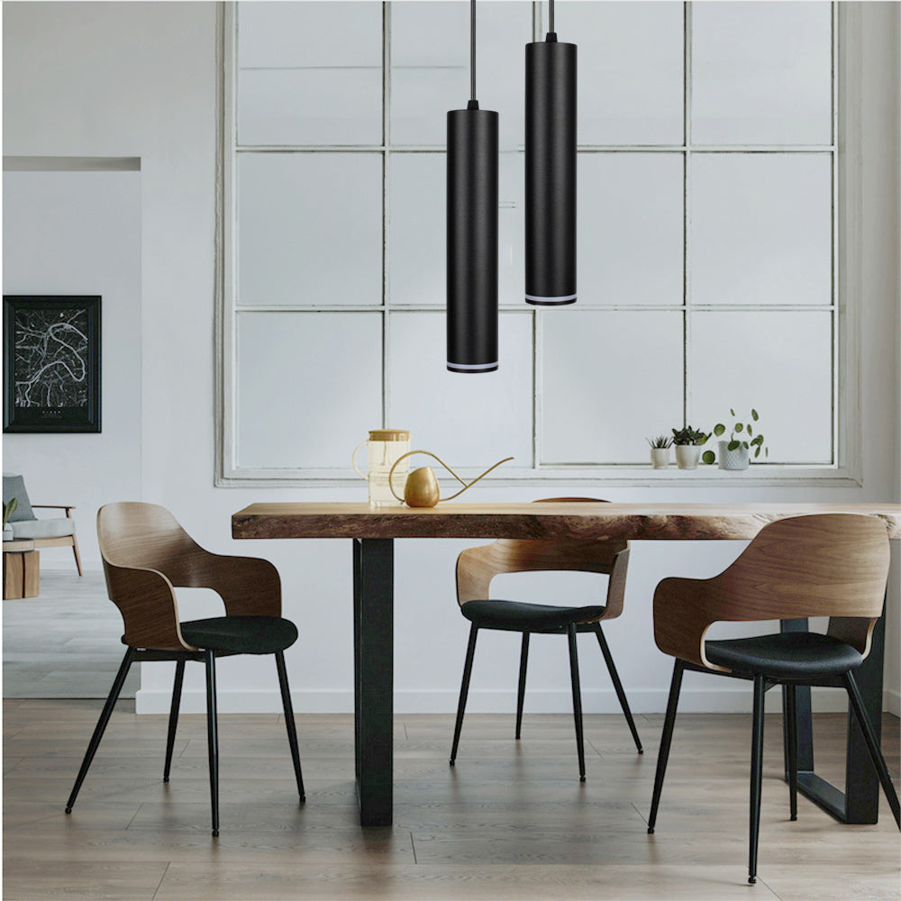 Lampadario a sospensione di forma cilindrica lampada pendente con attacco GU10 punto luce