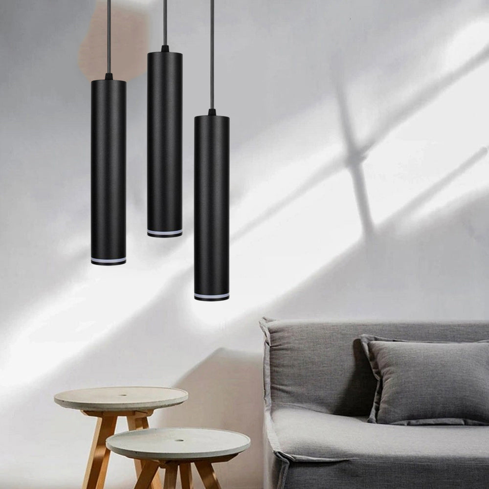 Lampadario a sospensione di forma cilindrica lampada pendente con attacco GU10 punto luce