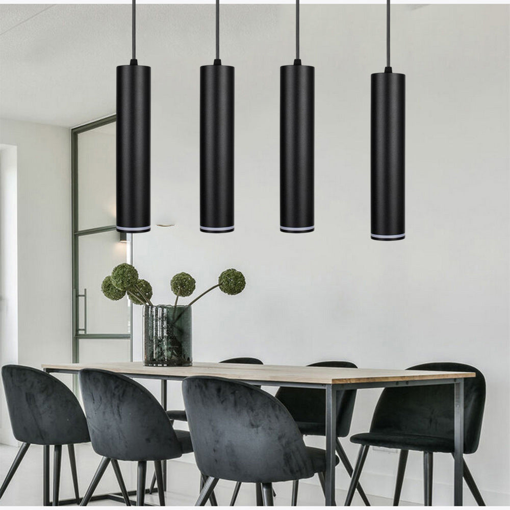 Lampadario a sospensione di forma cilindrica lampada pendente con attacco GU10 punto luce