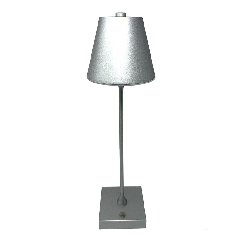 Lampada bistrot touch da tavolo a led ricaricabile usb lume decorativo tripla colorazione di luce vari colori