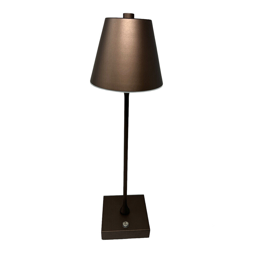Lampada bistrot touch da tavolo a led ricaricabile usb lume decorativo tripla colorazione di luce vari colori