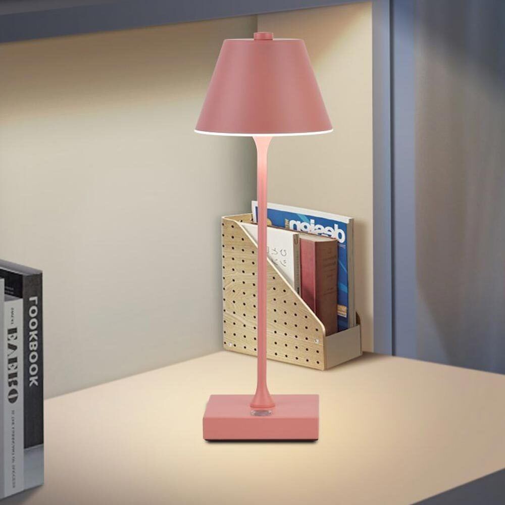 Lampada bistrot touch da tavolo a led ricaricabile usb lume decorativo tripla colorazione di luce vari colori