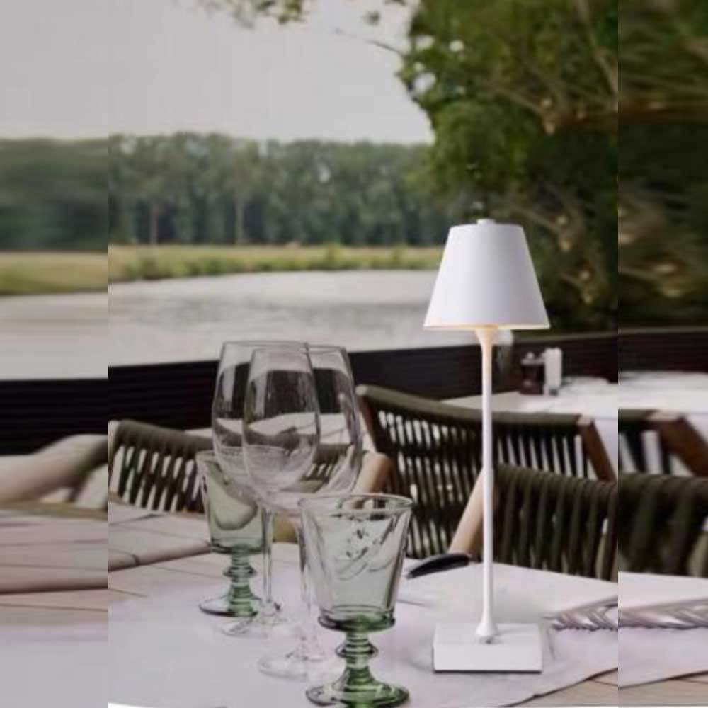 Lampada bistrot touch da tavolo a led ricaricabile usb lume decorativo tripla colorazione di luce vari colori