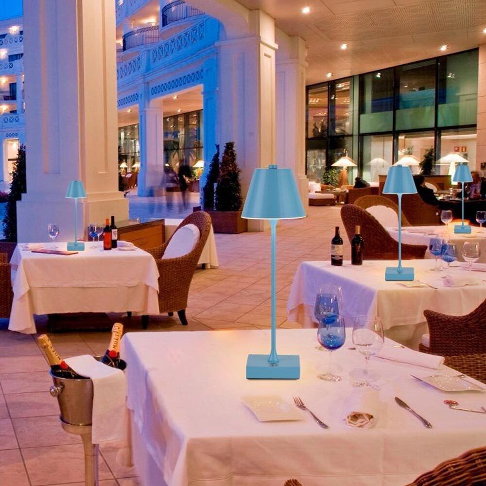 Lampada bistrot touch da tavolo a led ricaricabile usb lume decorativo tripla colorazione di luce vari colori