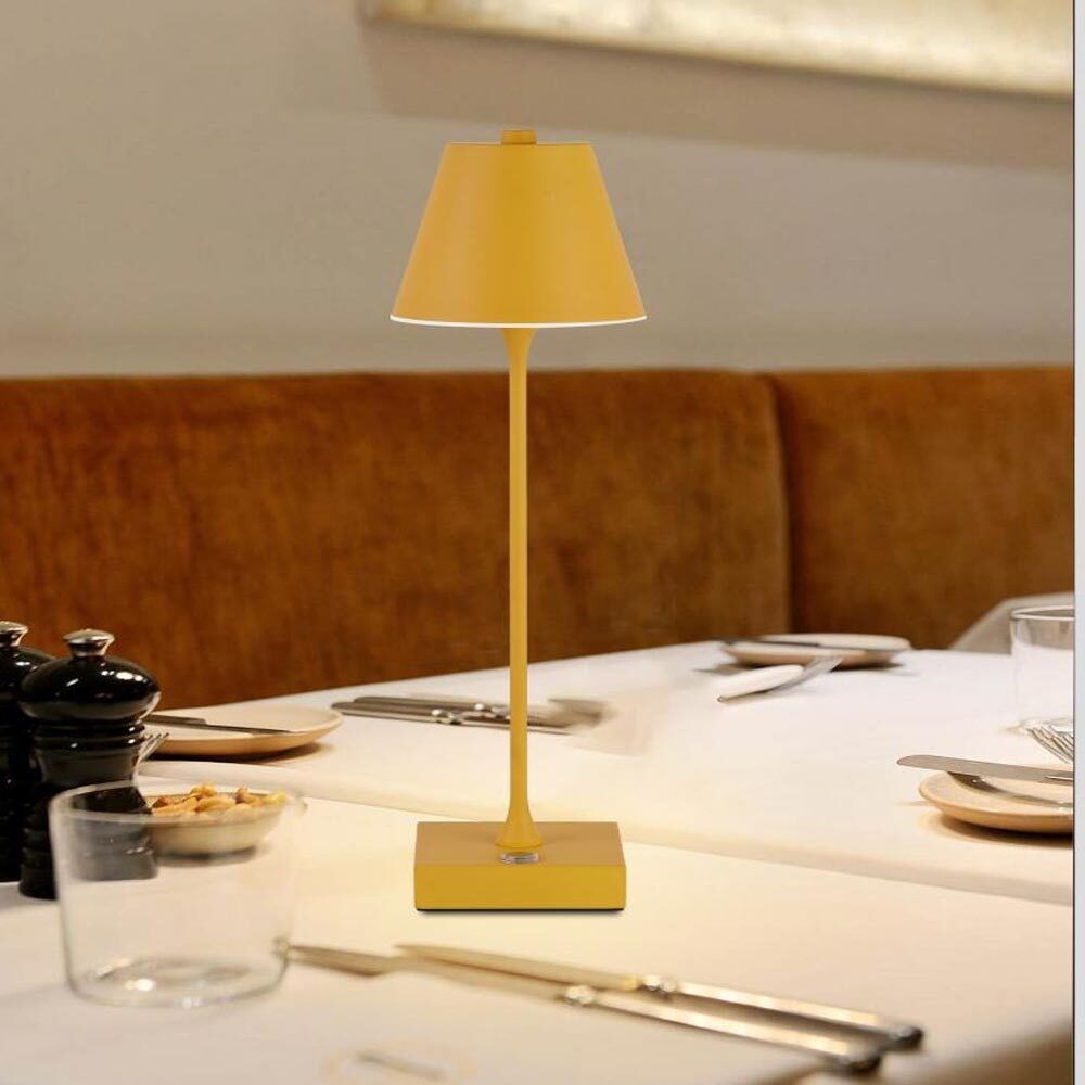 Lampada bistrot touch da tavolo a led ricaricabile usb lume decorativo tripla colorazione di luce vari colori