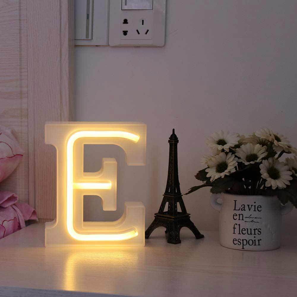 Lettere luminose neon a led luci alfabeto dalla A alla Z luminoso per decorazione casa compleanni nozze festa bar eventi luce calda